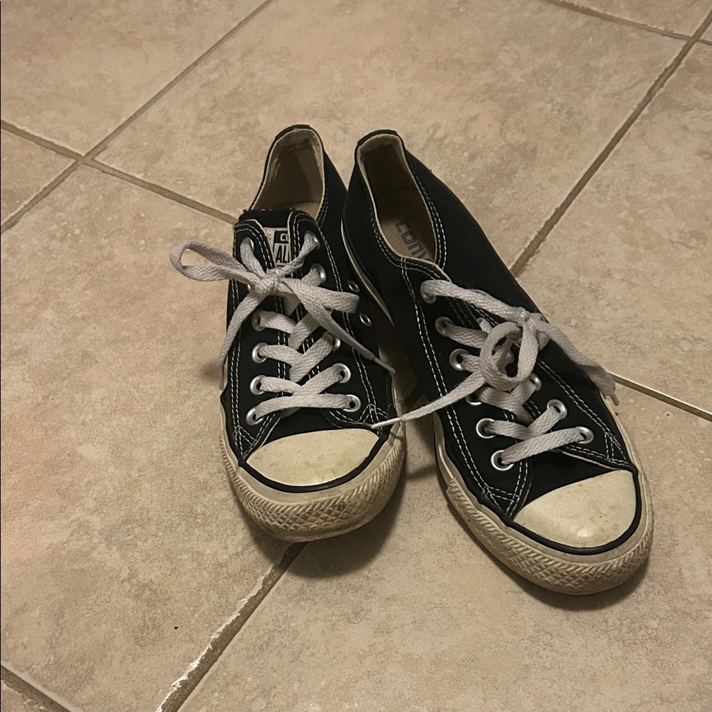 Converse Black and White Low-Top Sneakers